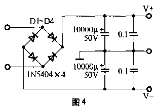 用TDA7294制作的<b>功放电路图</b>